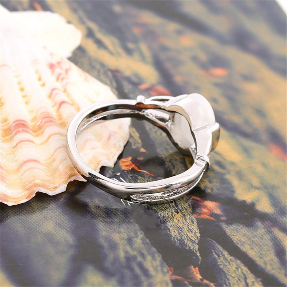 Twilight Bella's Classical Band Moonstone Ring - Picture 5 of 6